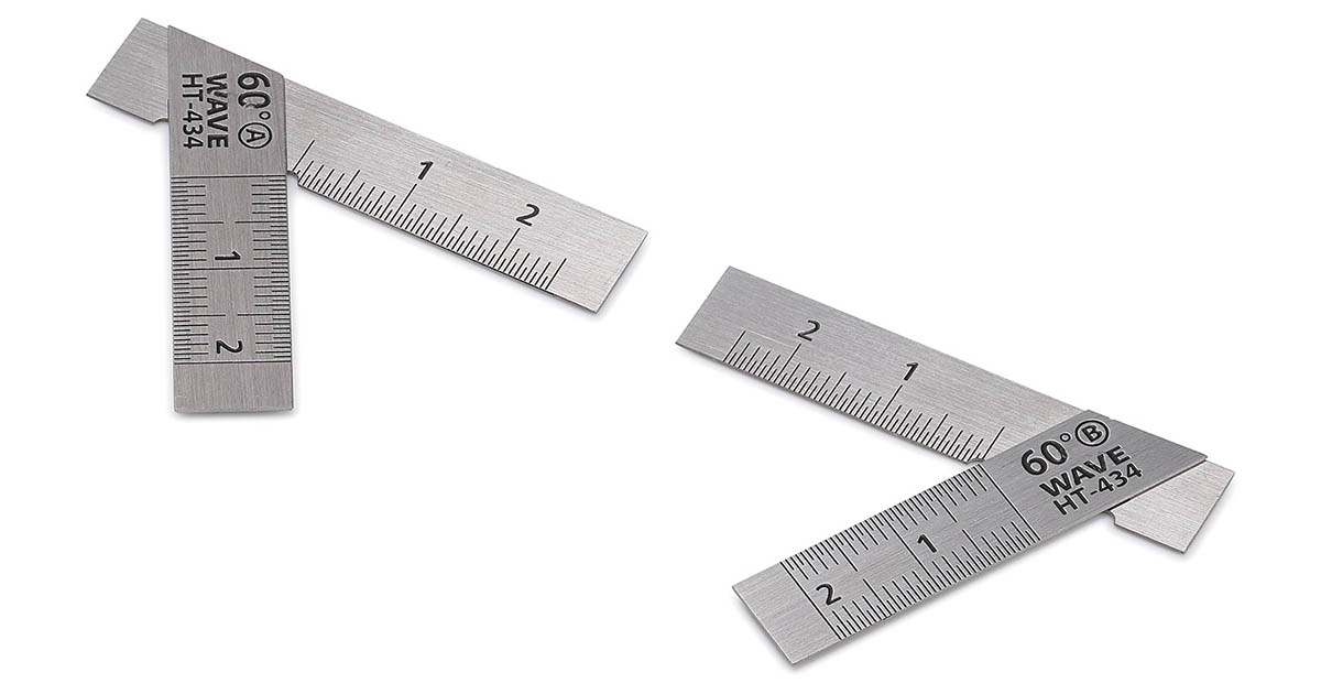 HGステンレスT定規【ショートタイプ】2枚組／60° | 株式会社ウェーブ